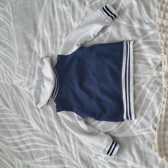 Kids Blue and Gray Hoodie Jacket - Picture 2 of 3